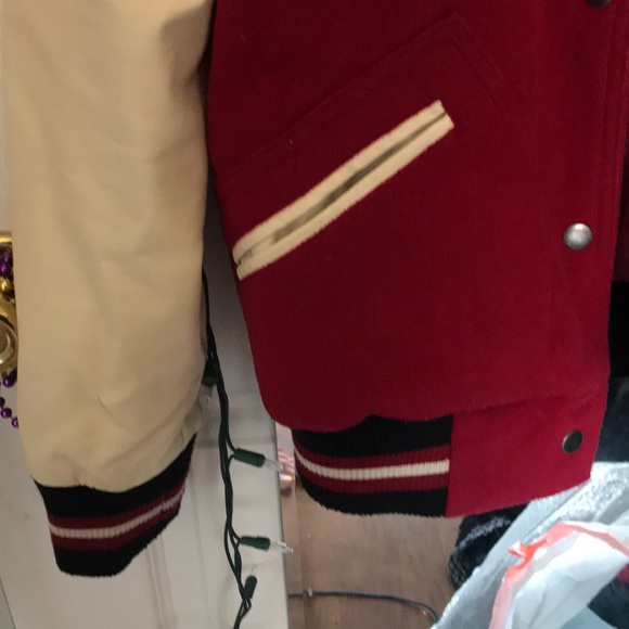 Red/black/off white lettermen jacket - Picture 4 of 5
